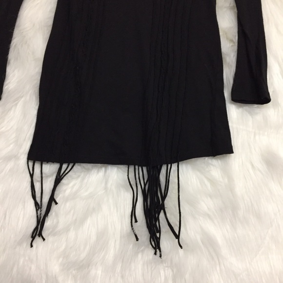 Miss Me black fringe jewel embellished top - Picture 6 of 8